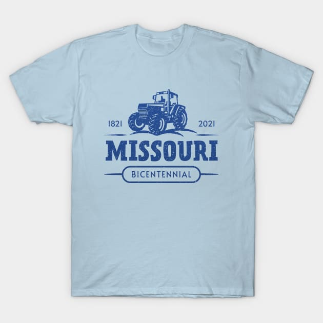 Missouri Bicentennial 1821-2021 200th Anniversary Tractor T-Shirt by Pine Hill Goods
